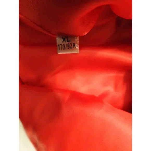 Classic Women's Tweed Skirt Sz XL Quilted Lined Belted Pearl Button Pockets Red - Picture 7 of 14